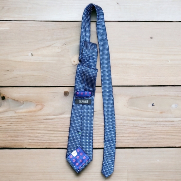John Sparks 3D Box Blue Neck Tie - New with Tag - Picture 2 of 8